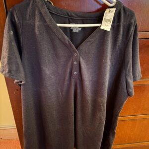 Lane Bryant Black Short Sleeve Tee